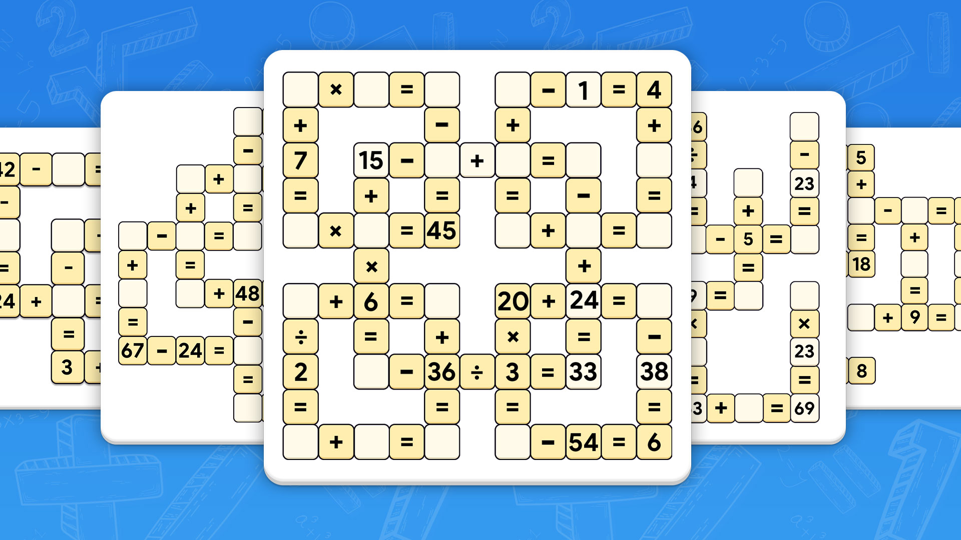 Crossmath Puzzle -Number Game